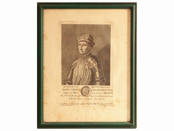 Francesco Allegrini : Ritratti di personaggi illustri  - Asta Dballage. Occasioni in asta - Associazione Nazionale - Case d'Asta italiane