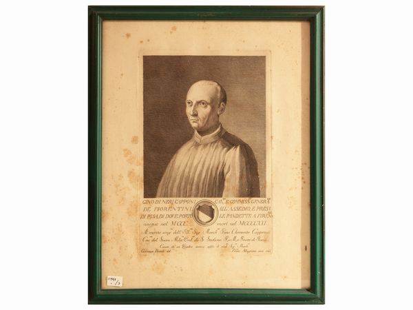 Francesco Allegrini : Ritratti di personaggi illustri  - Asta Dballage. Occasioni in asta - Associazione Nazionale - Case d'Asta italiane