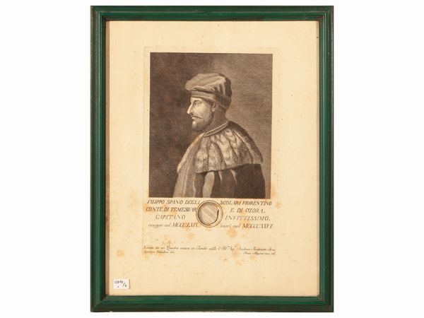 Francesco Allegrini : Ritratti di personaggi illustri  - Asta Dballage. Occasioni in asta - Associazione Nazionale - Case d'Asta italiane