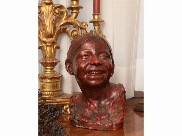 Agostino Giovannini : Fanciullo che ride  - Asta Dballage. Occasioni in asta - Associazione Nazionale - Case d'Asta italiane