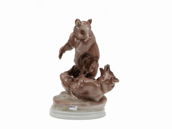 Gruppo in porcellana, Zsolnay  - Asta Dèballage. Occasioni in asta - Associazione Nazionale - Case d'Asta italiane