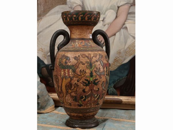 Vaso ad anfora in terracotta di Montopoli  - Asta Dballage. Occasioni in asta - Associazione Nazionale - Case d'Asta italiane