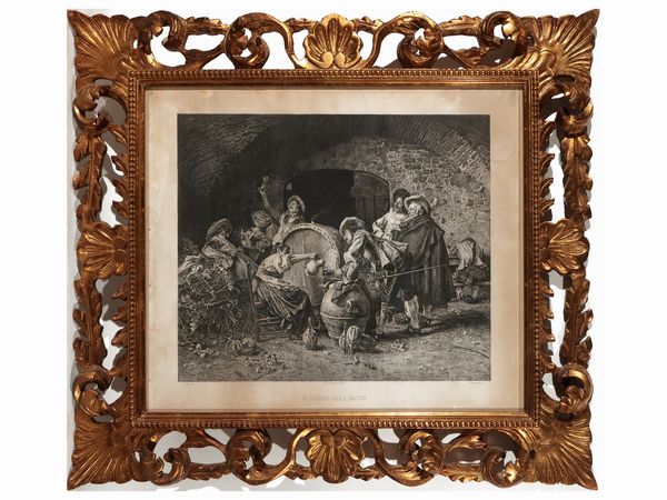 Il saggio alla botte - La taverna  - Asta Dballage. Occasioni in asta - Associazione Nazionale - Case d'Asta italiane