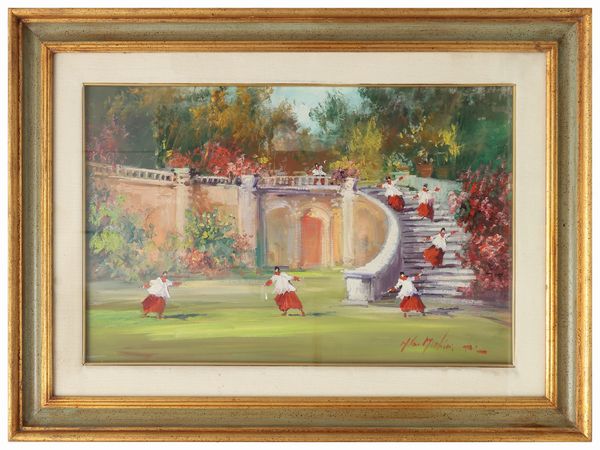 Norberto Martini (1940-2007), Scherzi in giardino  - Asta Dballage. Occasioni in asta - Associazione Nazionale - Case d'Asta italiane