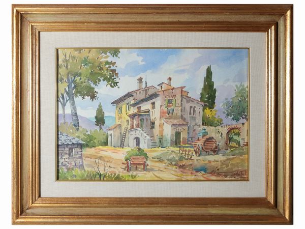 Giovanni Ospitali : Lotto di acquerelli  - Asta Dballage. Occasioni in asta - Associazione Nazionale - Case d'Asta italiane