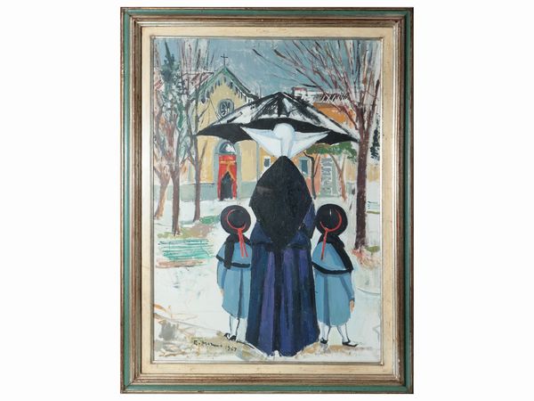 Rodolfo Marma : La Monachina della neve 1967  - Asta Dballage. Occasioni in asta - Associazione Nazionale - Case d'Asta italiane