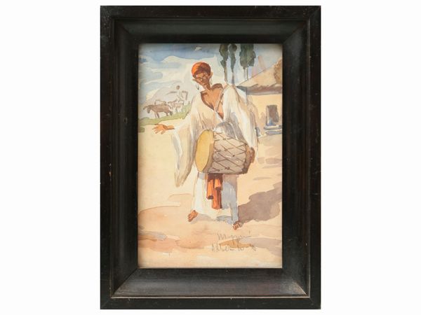 Scuola orientalista del XX secolo : Lotto di acquerelli  - Asta Dballage. Occasioni in asta - Associazione Nazionale - Case d'Asta italiane