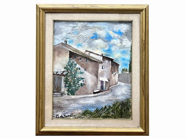 Scuola italiana : Paesaggio  - Asta Dballage. Occasioni in asta - Associazione Nazionale - Case d'Asta italiane