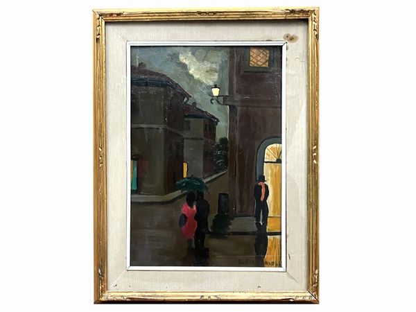 Strada notturno  - Asta Dballage. Occasioni in asta - Associazione Nazionale - Case d'Asta italiane