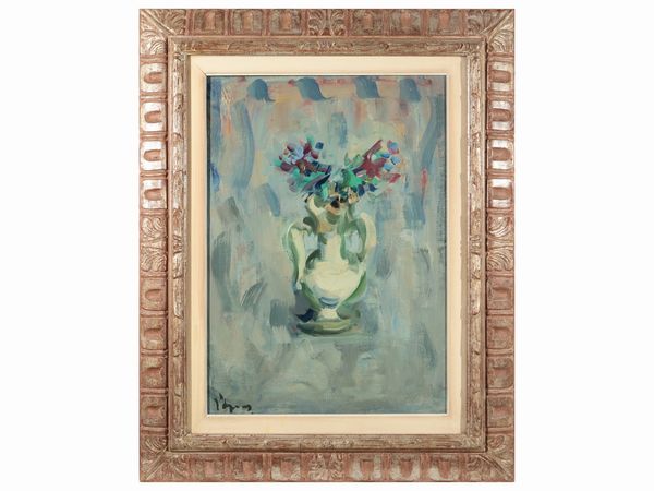 Enzo Pregno : Vaso di fiori  - Asta Dballage. Occasioni in asta - Associazione Nazionale - Case d'Asta italiane
