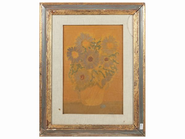 Marcello Boccacci : Vaso di fiori 1968  - Asta Dballage. Occasioni in asta - Associazione Nazionale - Case d'Asta italiane