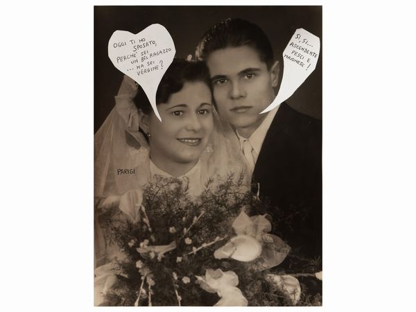 Claudio Parigi : Lui e lei oggi sposi  - Asta Dballage. Occasioni in asta - Associazione Nazionale - Case d'Asta italiane