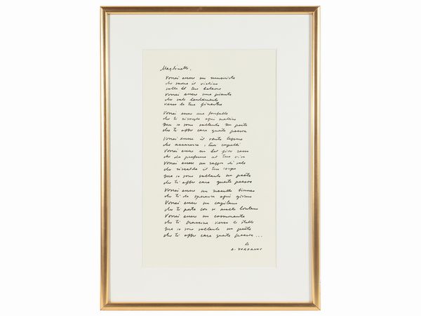 Dimitri Yordanov : Poesia d'autore  - Asta Dballage. Occasioni in asta - Associazione Nazionale - Case d'Asta italiane