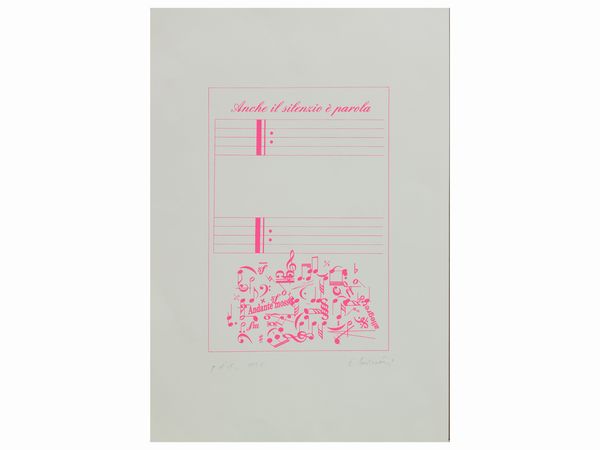 Anche il silenzio  parola 1998  - Asta Dballage. Occasioni in asta - Associazione Nazionale - Case d'Asta italiane