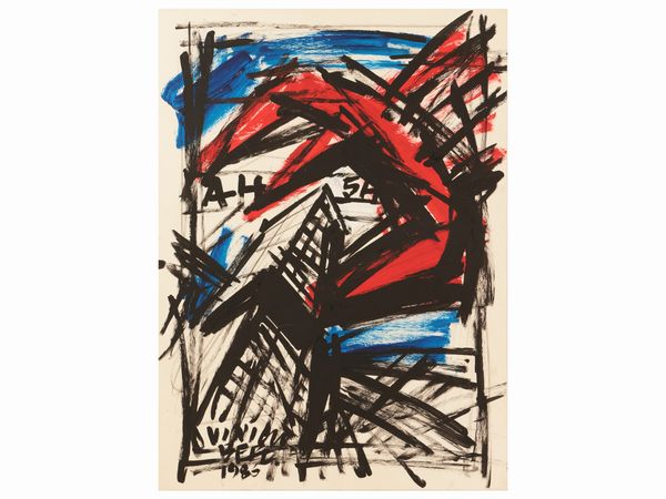 Vinicio Berti : Composizione 1986  - Asta Dballage. Occasioni in asta - Associazione Nazionale - Case d'Asta italiane