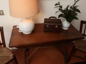 Madia rustica a cavalletto in castagno e abete  - Asta Dballage. Occasioni in asta - Associazione Nazionale - Case d'Asta italiane