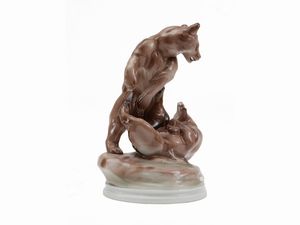 Gruppo in porcellana, Zsolnay  - Asta Dèballage. Occasioni in asta - Associazione Nazionale - Case d'Asta italiane