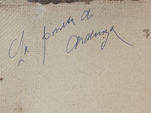 Ulvi Liegi : Paesaggio alberato con figura seduta  - Asta Dballage. Occasioni in asta - Associazione Nazionale - Case d'Asta italiane