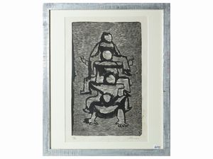 MINO MACCARI : Lotto di grafica  - Asta Dballage. Occasioni in asta - Associazione Nazionale - Case d'Asta italiane