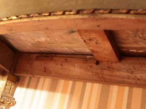 Console in legno tinto verde acqua e lumeggiato in oro  - Asta Dballage. Occasioni in asta - Associazione Nazionale - Case d'Asta italiane