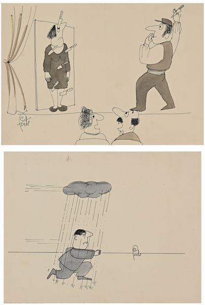 Lotto di due illustrazioni  - Asta Arte Moderna e Contemporanea - Associazione Nazionale - Case d'Asta italiane