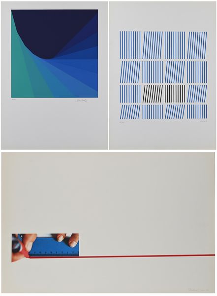 AA.VV. : Lotto di 3 serigrafie  - Asta Arte Moderna e Contemporanea - Associazione Nazionale - Case d'Asta italiane