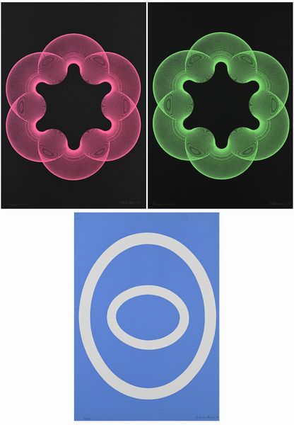 AA.VV. : Lotto di 3 serigrafie  - Asta Arte Moderna e Contemporanea - Associazione Nazionale - Case d'Asta italiane