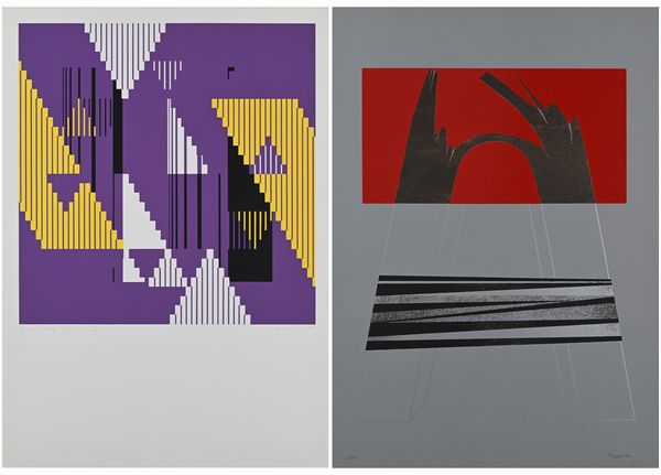 AA.VV. : Lotto di 2 serigrafie  - Asta Arte Moderna e Contemporanea - Associazione Nazionale - Case d'Asta italiane