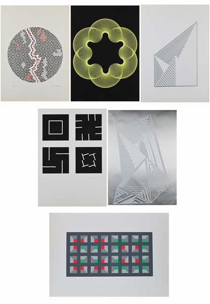 Lotto di 6 opere di Thea Vall, Dario Dadda, Totti e Mario Padovan  - Asta Arte Moderna e Contemporanea - Associazione Nazionale - Case d'Asta italiane