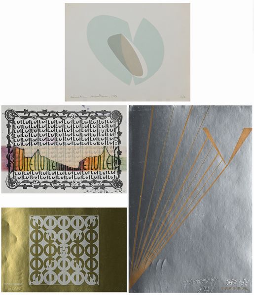 AA.VV. : Lotto di 4 opere grafiche  - Asta Arte Moderna e Contemporanea - Associazione Nazionale - Case d'Asta italiane