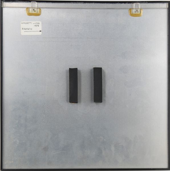 Victor Simonetti : Flusso autovincolante strutturato  - Asta Arte Moderna e Contemporanea - Associazione Nazionale - Case d'Asta italiane