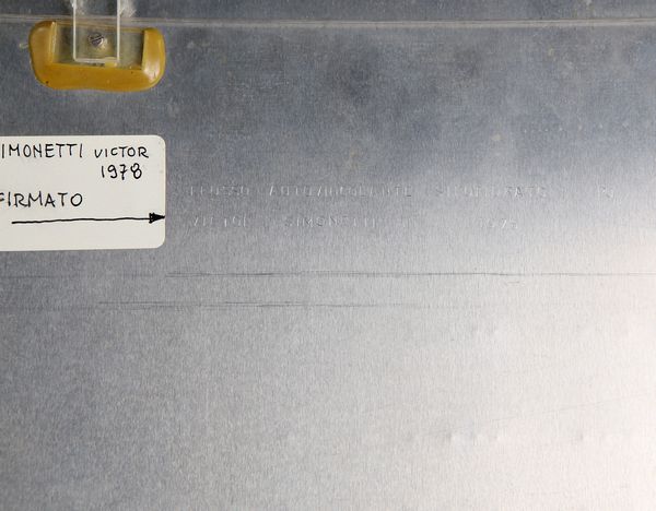 Victor Simonetti : Flusso autovincolante strutturato  - Asta Arte Moderna e Contemporanea - Associazione Nazionale - Case d'Asta italiane