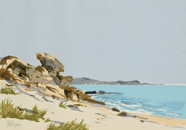 ALDO RISO : Senza titolo Spiaggia  - Asta Arte Moderna e Contemporanea - Associazione Nazionale - Case d'Asta italiane