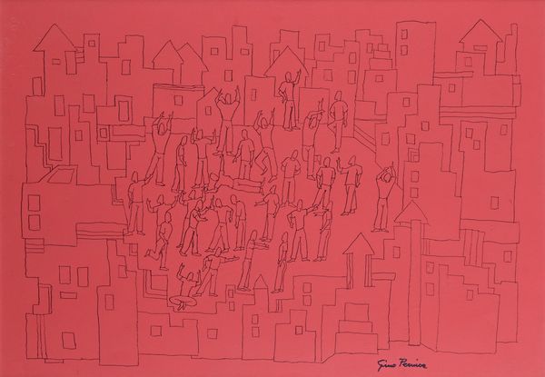 Luigi "Gino" Pernice : Senza titolo  - Asta Arte Moderna e Contemporanea - Associazione Nazionale - Case d'Asta italiane