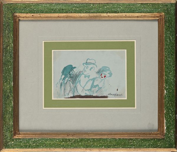 MINO MACCARI : Figure  - Asta Arte Moderna e Contemporanea - Associazione Nazionale - Case d'Asta italiane