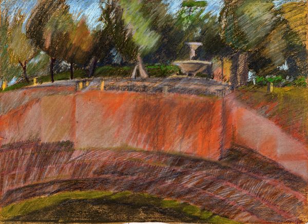 Thomas Corey : Parco Romano con fontanile  - Asta Arte Moderna e Contemporanea - Associazione Nazionale - Case d'Asta italiane