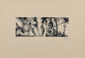 Anonimo del XX secolo : Lotto di due disegni  - Asta Arte Moderna e Contemporanea - Associazione Nazionale - Case d'Asta italiane