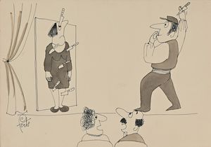 Lotto di due illustrazioni  - Asta Arte Moderna e Contemporanea - Associazione Nazionale - Case d'Asta italiane