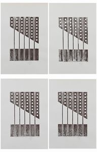 Anonimo del XX secolo - Lotto di 4 serigrafie