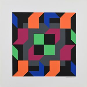 Martino Gerevini : Lotto di 5 serigrafie  - Asta Arte Moderna e Contemporanea - Associazione Nazionale - Case d'Asta italiane