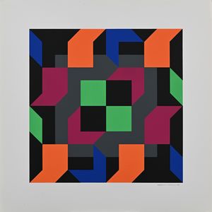 Martino Gerevini : Lotto di 5 serigrafie  - Asta Arte Moderna e Contemporanea - Associazione Nazionale - Case d'Asta italiane