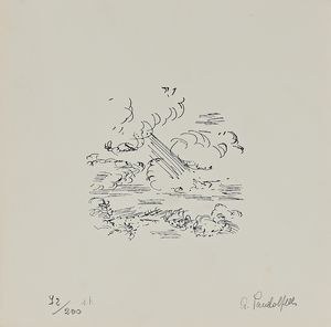 AA.VV. : Cartella contenente 14 opere di vari artisti  - Asta Arte Moderna e Contemporanea - Associazione Nazionale - Case d'Asta italiane