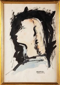 RENATO MAMBOR : Ritratto  - Asta Arte Moderna e Contemporanea - Associazione Nazionale - Case d'Asta italiane