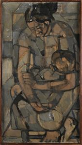 Roberto Sambonet : Maternit  - Asta Arte Moderna e Contemporanea - Associazione Nazionale - Case d'Asta italiane