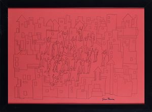 Luigi "Gino" Pernice : Senza titolo  - Asta Arte Moderna e Contemporanea - Associazione Nazionale - Case d'Asta italiane