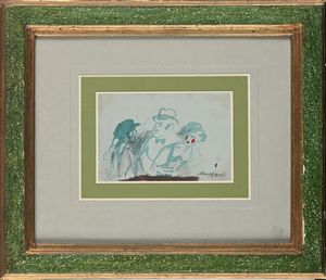 MINO MACCARI : Figure  - Asta Arte Moderna e Contemporanea - Associazione Nazionale - Case d'Asta italiane