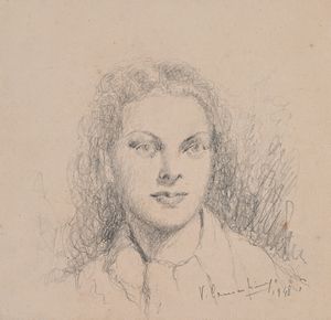 Vincenzo Camerlingo : Lotto di 2 ritratti  - Asta Arte Moderna e Contemporanea - Associazione Nazionale - Case d'Asta italiane