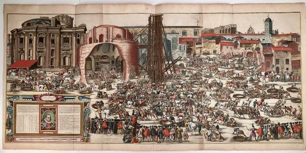 Acquaforte e bulino, 553 x 1152 mm (foglio)  - Asta Opere su carta. Stampe, disegni, foto d'epoca - Associazione Nazionale - Case d'Asta italiane