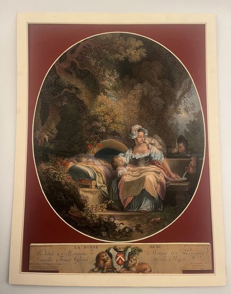 Nicolas Delaunay : La Bonne Mere  - Asta Opere su carta. Stampe, disegni, foto d'epoca - Associazione Nazionale - Case d'Asta italiane