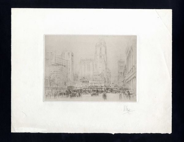 William Walcott : New York City, 42th Street  - Asta Opere su carta. Stampe, disegni, foto d'epoca - Associazione Nazionale - Case d'Asta italiane
